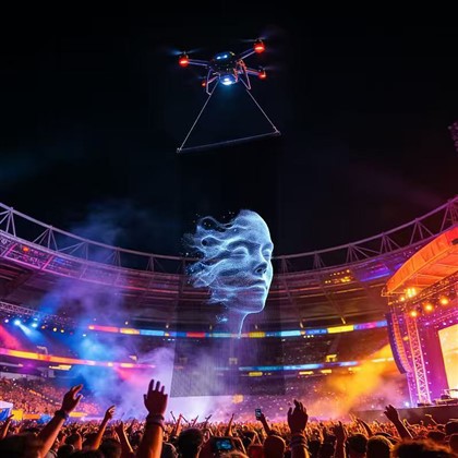 Tampilan Led Terbang