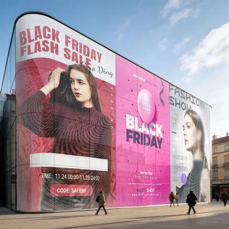 Layar Led Transparan